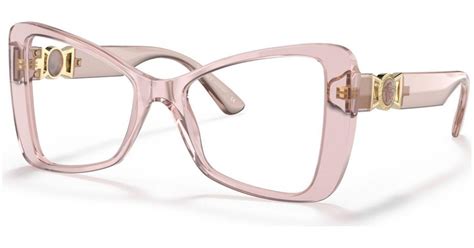 pink versace eyeglasses.